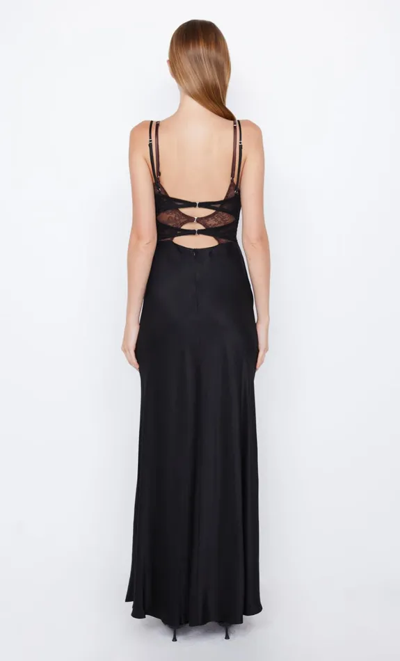 Women AMORAS CUT OUT DRESS 8211 BLACKCHOCOLATE Bec Bridge Prom Dresses