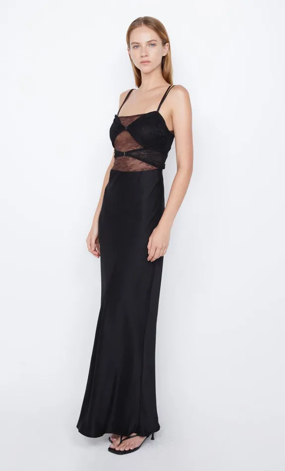 Women AMORAS CUT OUT DRESS 8211 BLACKCHOCOLATE Bec Bridge Prom Dresses