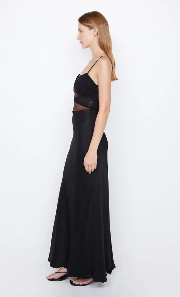 Women AMORAS CUT OUT DRESS 8211 BLACKCHOCOLATE Bec Bridge Prom Dresses