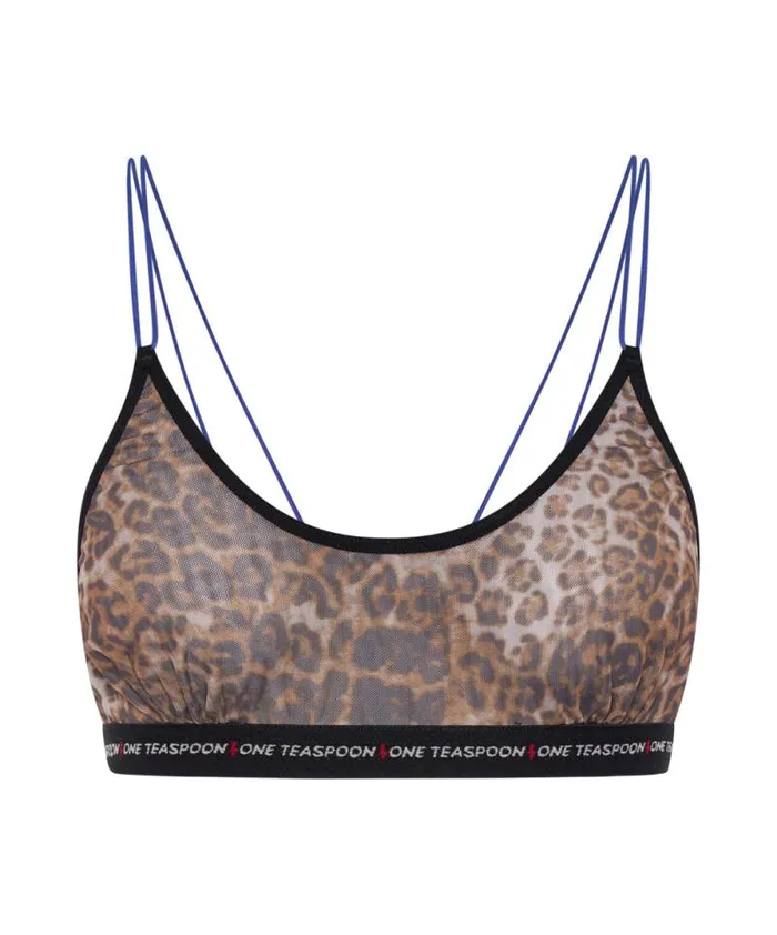Women ANIMAL MESH LOLA BRALETTE One Teaspoon Intimates Women ANIMAL MESH LOLA BRALETTE One Teaspoon Intimates