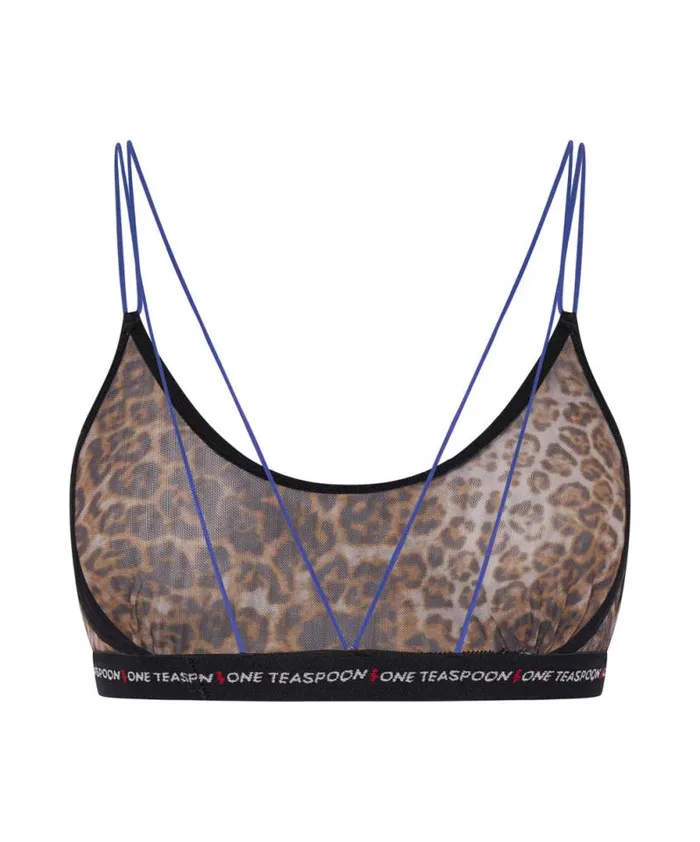 Women ANIMAL MESH LOLA BRALETTE One Teaspoon Intimates Women ANIMAL MESH LOLA BRALETTE One Teaspoon Intimates