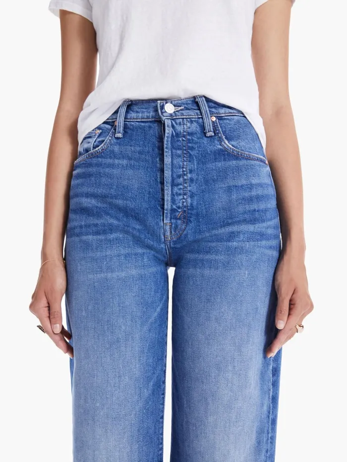 Women Ankle Mother Denim The Curbside Ankle Medium Blue