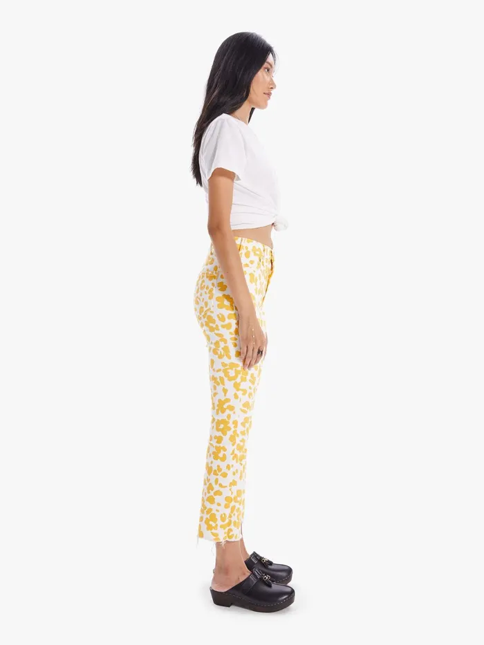 Women Ankle Mother Denim The Hustler Ankle Fray Yellow