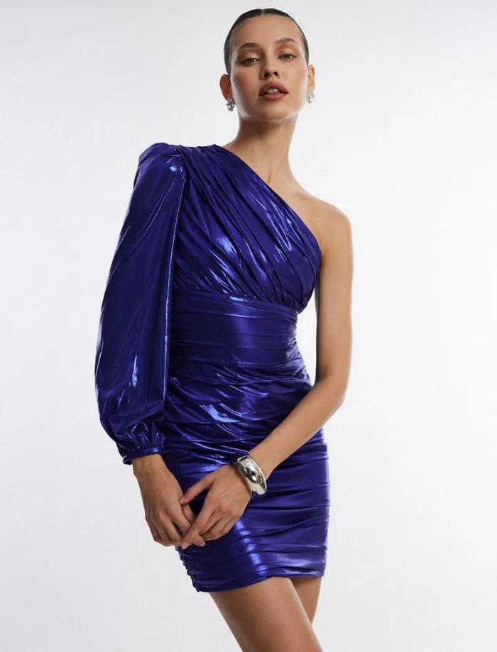 Women Astra One Shoulder Mini Dress Royal Blue BCBG Dresses Women Astra One Shoulder Mini Dress Royal Blue BCBG Dresses