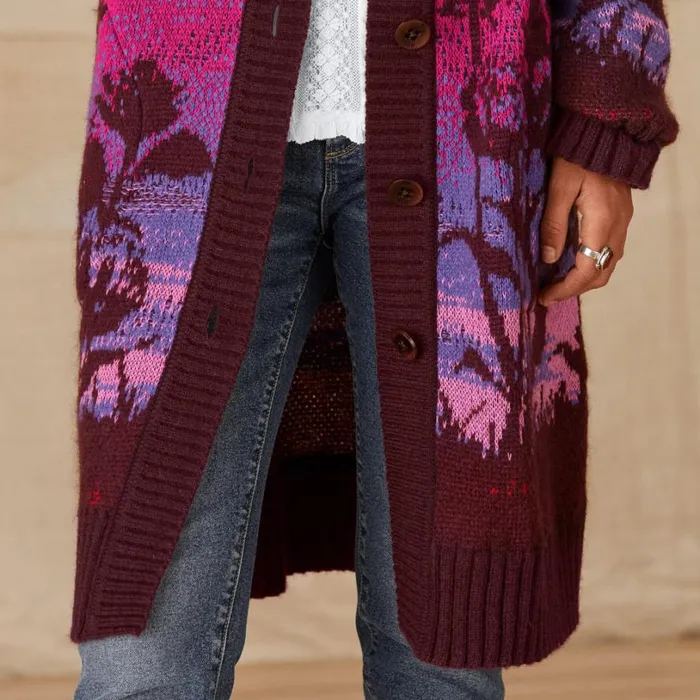 Women Autumn Sunset Sweater Coat Blackberry Sundance Catalog Sweaters Women Autumn Sunset Sweater Coat Blackberry Sundance Catalog Sweaters