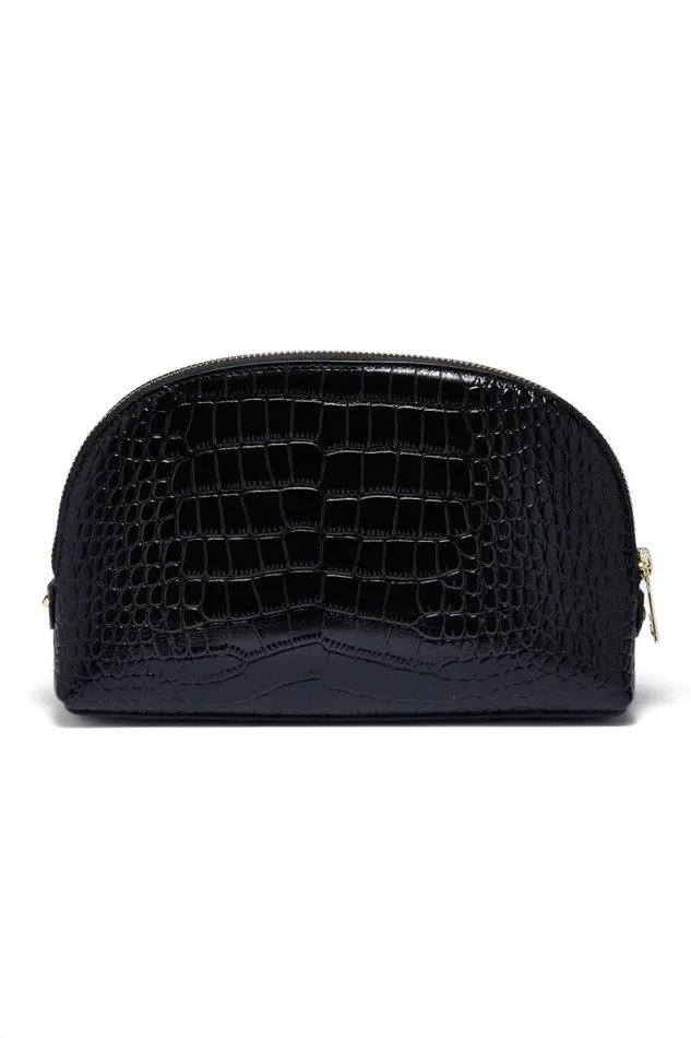 Women Bags Holland Cooper Chelsea Makeup Bag Black Croc