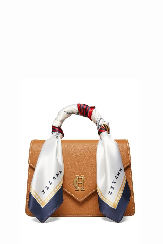 Women Bags Holland Cooper Dowdeswell Scarf Bag Tan Contrast