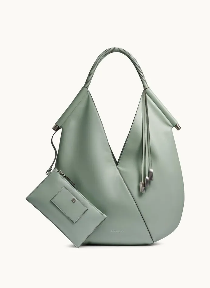 Women BALDWIN LARGE SHOULDER BAG Pale Jade Donna Karan New York Shoulder And Hobo Bags Women BALDWIN LARGE SHOULDER BAG Pale Jade Donna Karan New York Shoulder And Hobo Bags