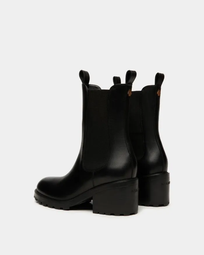 Women Bally Boots and Ankle Boots Gusto Bootie In Black Leather Black