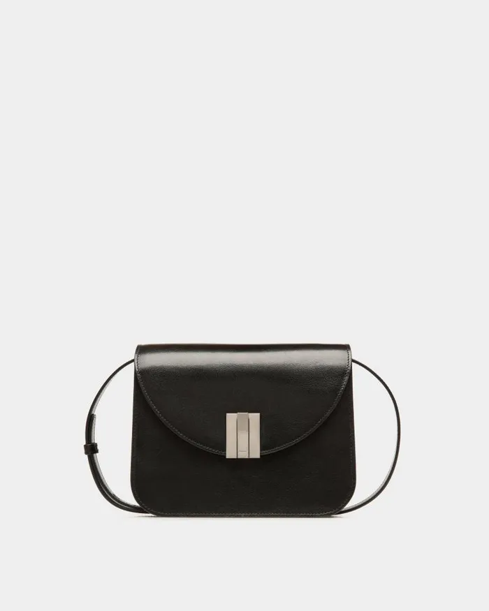 Women Bally Crossbody Bags Ollam Crossbody Bag In Black Leather Black