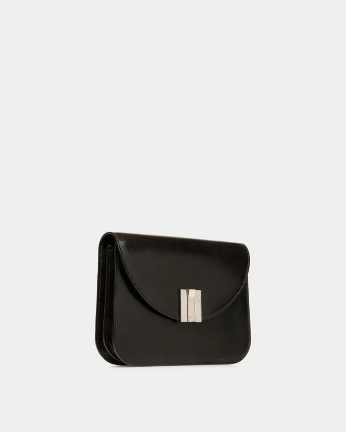 Women Bally Crossbody Bags Ollam Crossbody Bag In Black Leather Black