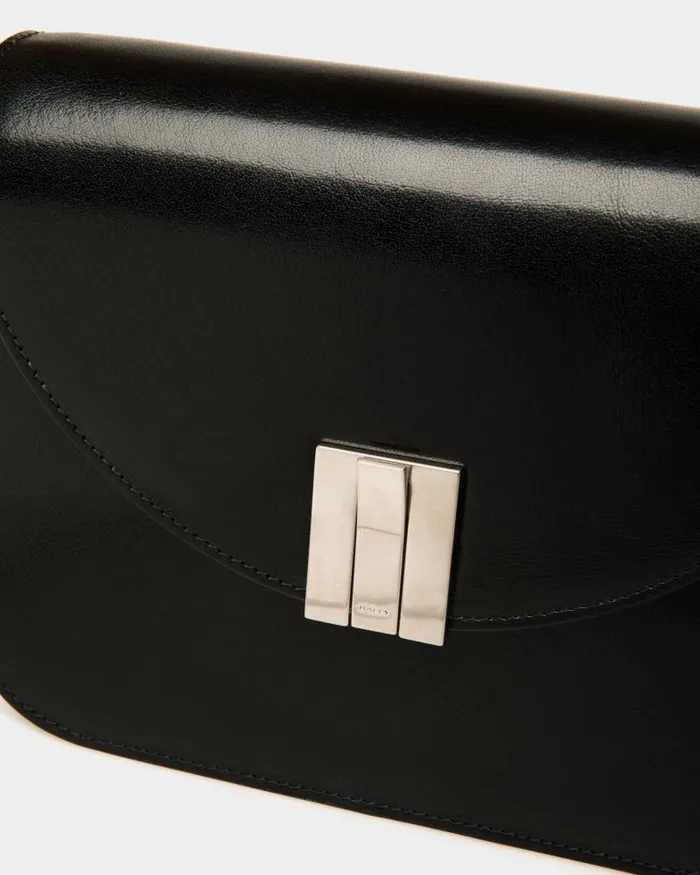 Women Bally Crossbody Bags Ollam Crossbody Bag In Black Leather Black