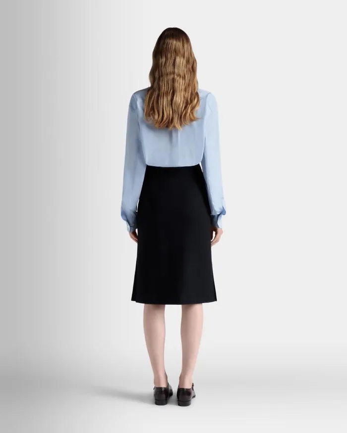 Women Bally Shirts and TShirts Long Sleeve Shirt In Light Blue Cotton Blue