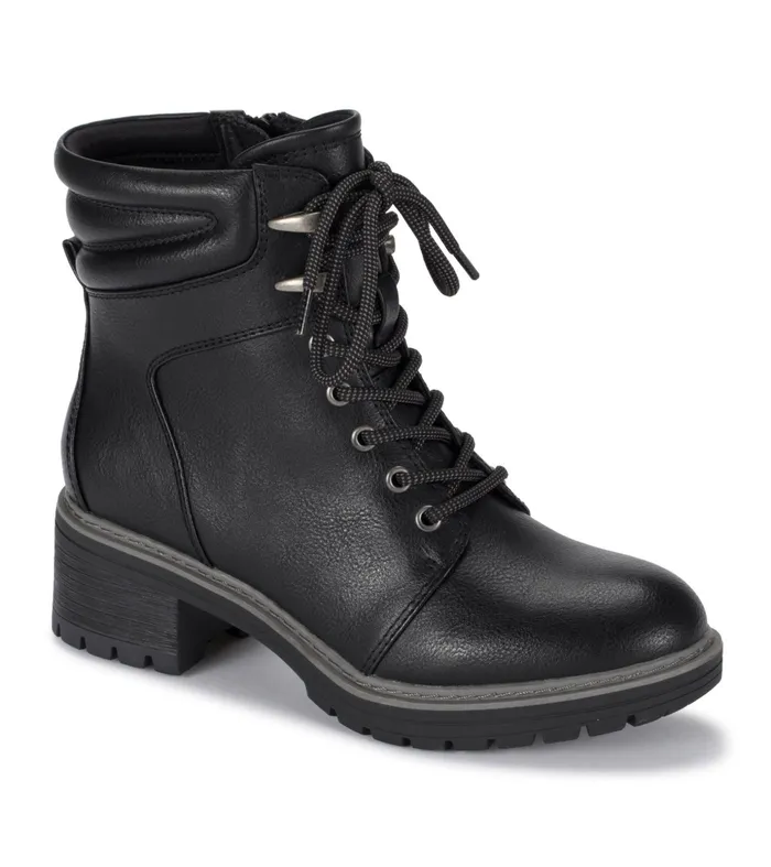 Women Baretraps Booties Akira Lace Up Bootie Black