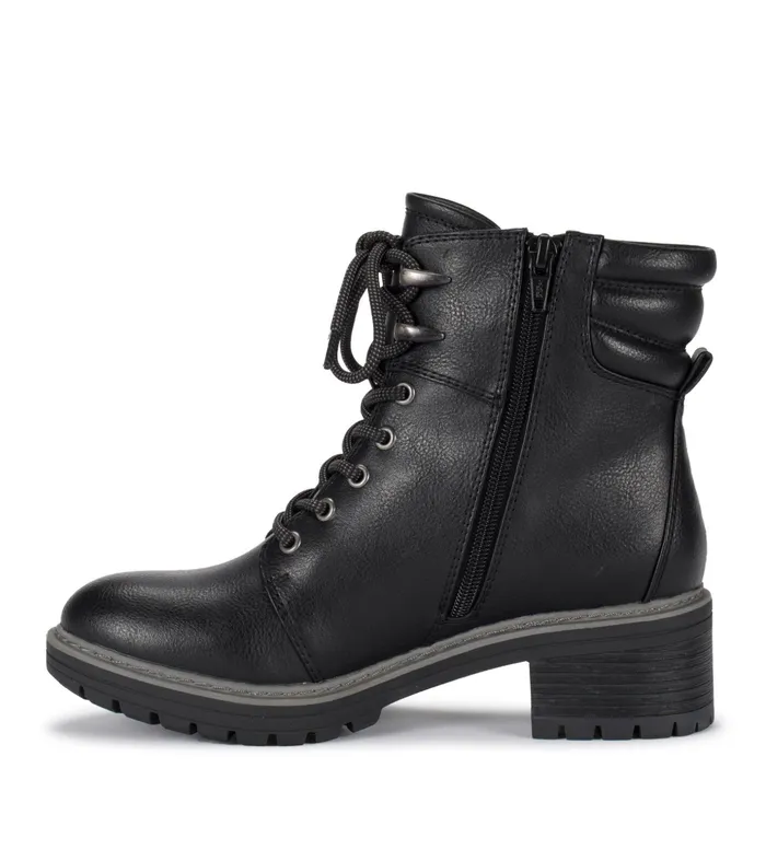 Women Baretraps Booties Akira Lace Up Bootie Black