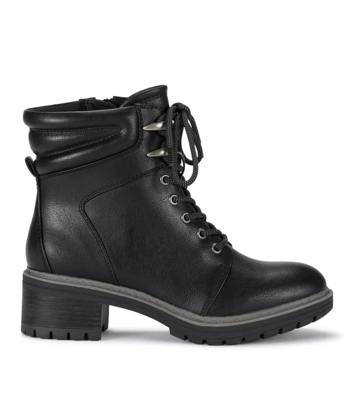 Women Baretraps Booties Akira Lace Up Bootie Black