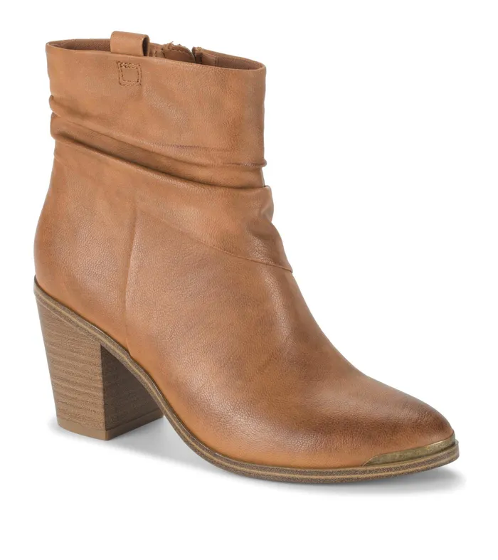 Women Baretraps Booties Katherine Block Heel Bootie Cognac