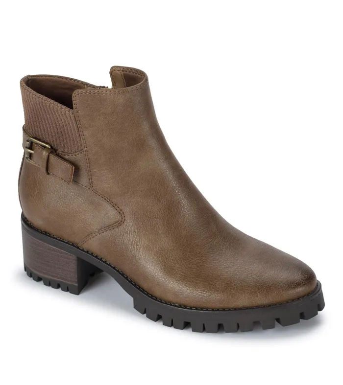 Women Baretraps Booties Kemper Lug Sole Bootie Dark Taupe