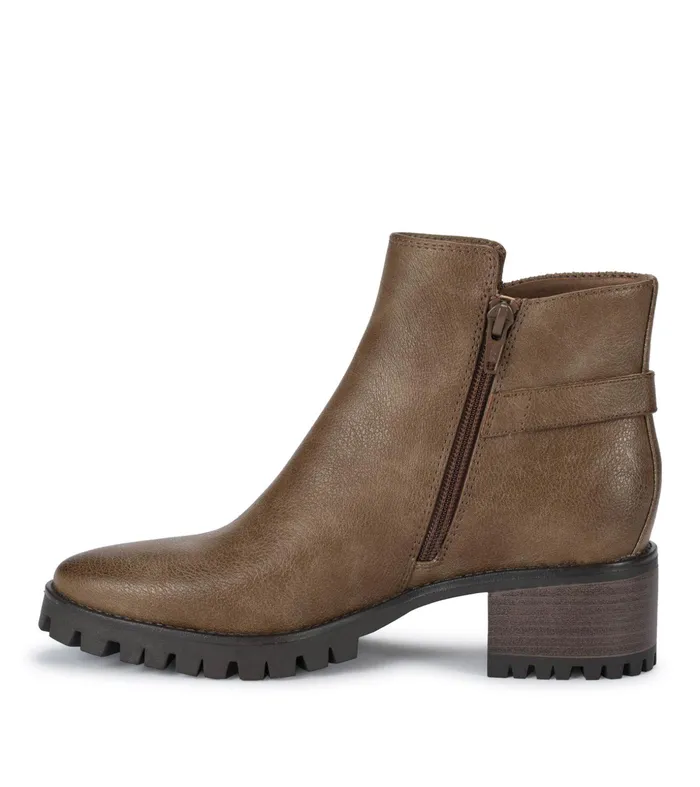 Women Baretraps Booties Kemper Lug Sole Bootie Dark Taupe