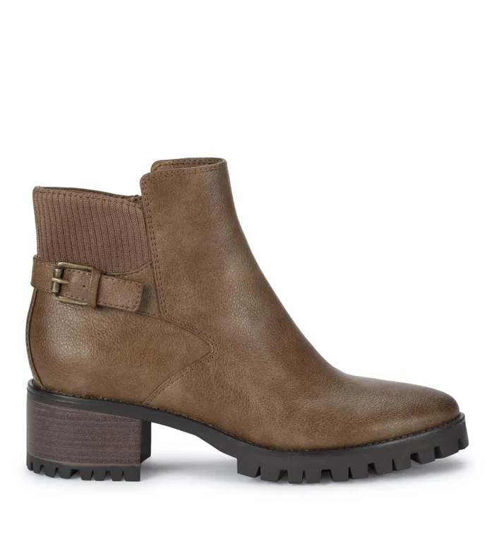 Women Baretraps Booties Kemper Lug Sole Bootie Dark Taupe