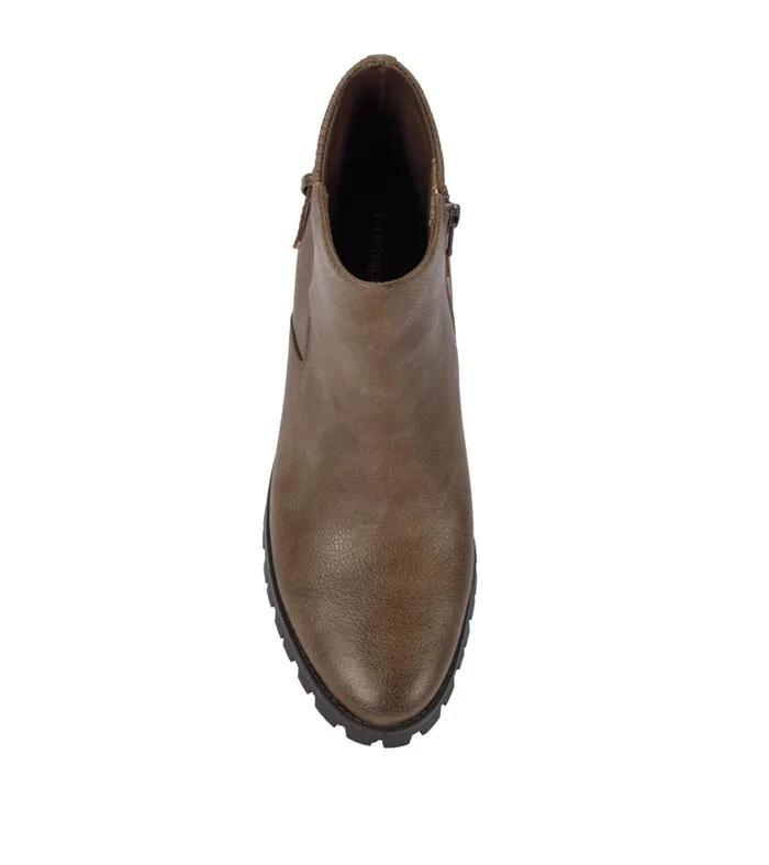 Women Baretraps Booties Kemper Lug Sole Bootie Dark Taupe