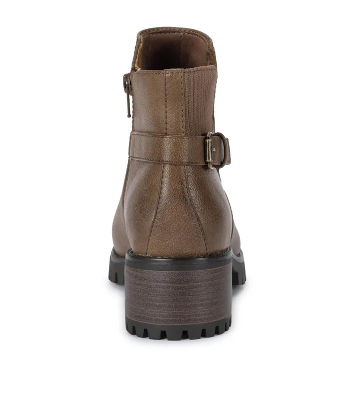 Women Baretraps Booties Kemper Lug Sole Bootie Dark Taupe