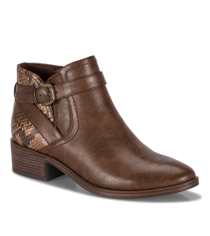 Women Baretraps Booties Maci Bootie Dark Brown Snake