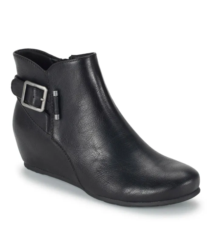 Women Baretraps Booties Serena Wedge Bootie Black