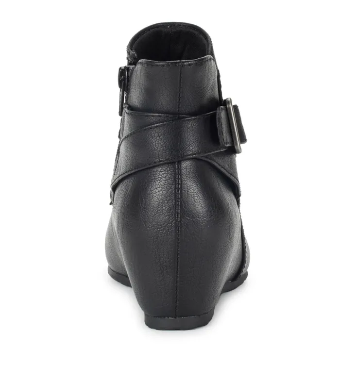 Women Baretraps Booties Serena Wedge Bootie Black