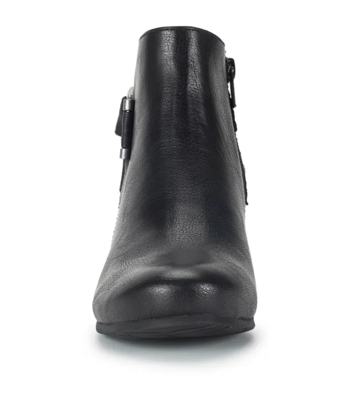 Women Baretraps Booties Serena Wedge Bootie Black