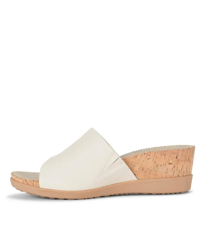 Women Baretraps Posture Plus Sandals Dawny Wedge Slide Sandal Cream