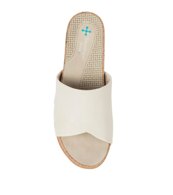 Women Baretraps Posture Plus Sandals Dawny Wedge Slide Sandal Cream