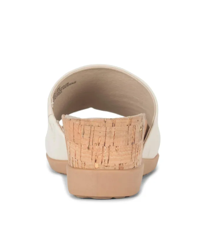 Women Baretraps Posture Plus Sandals Dawny Wedge Slide Sandal Cream