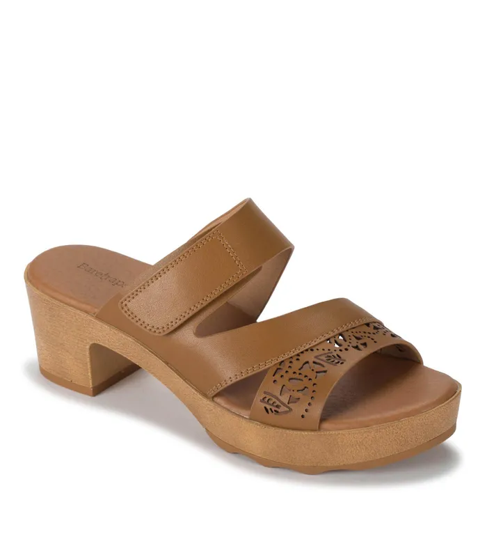 Women Baretraps Slides and Slip On Sandals Gigi Block Heel Slide Sandal Caramel Women Baretraps Slides and Slip On Sandals Gigi Block Heel Slide Sandal Caramel