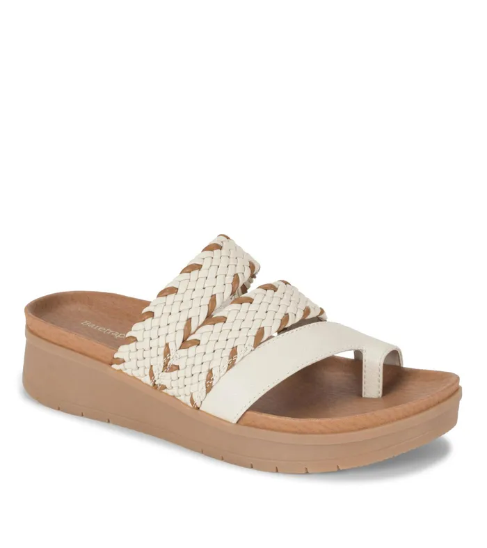 Women Baretraps Slides and Slip On Sandals Gwendalyn Slide Sandal Cream Multi