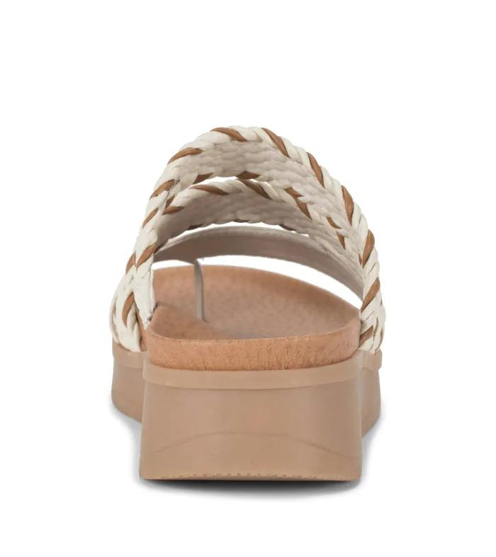 Women Baretraps Slides and Slip On Sandals Gwendalyn Slide Sandal Cream Multi