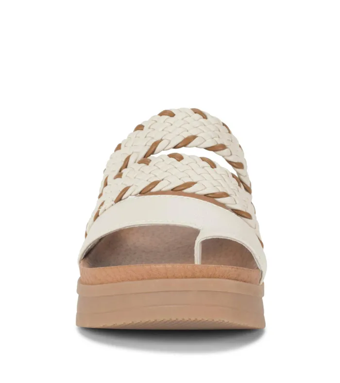 Women Baretraps Slides and Slip On Sandals Gwendalyn Slide Sandal Cream Multi