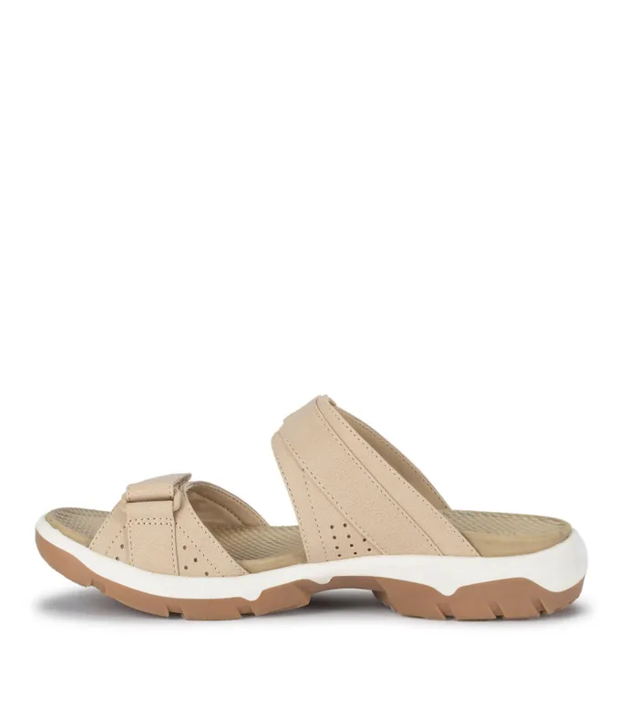 Women Baretraps Slides and Slip On Sandals Leella Slide Sandal Sand