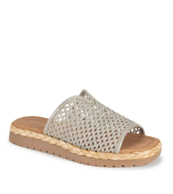 Women Baretraps Slides and Slip On Sandals Tasmine Slide Sandal Champagne