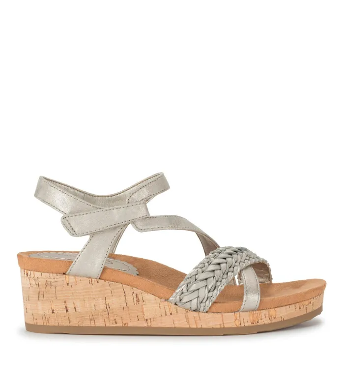 Women Baretraps Wedge Sandals Noella Wedge Sandal Champagne
