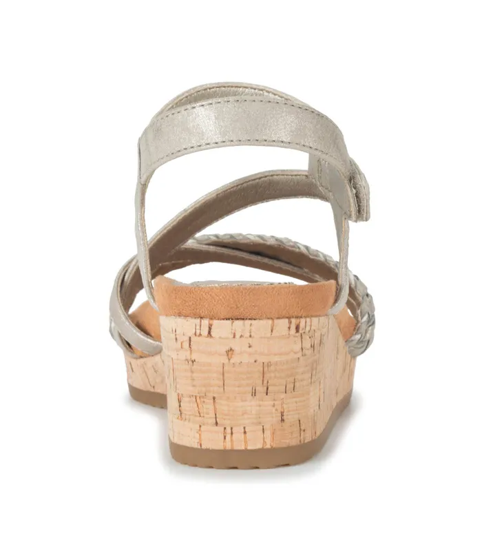 Women Baretraps Wedge Sandals Noella Wedge Sandal Champagne