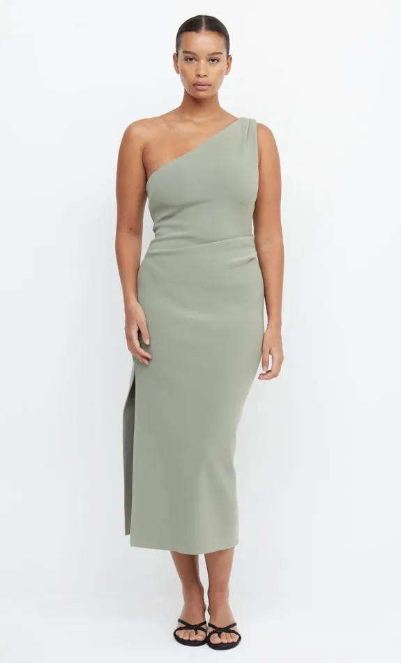 Women BE MINE ASYM DRESS 8211 SAGE Bec Bridge Bridesmaid Dresses