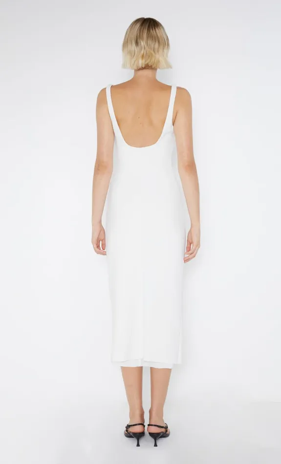 Women BE MINE SQUARE NECK DRESS 8211 IVORY Bec Bridge Midi Dresses