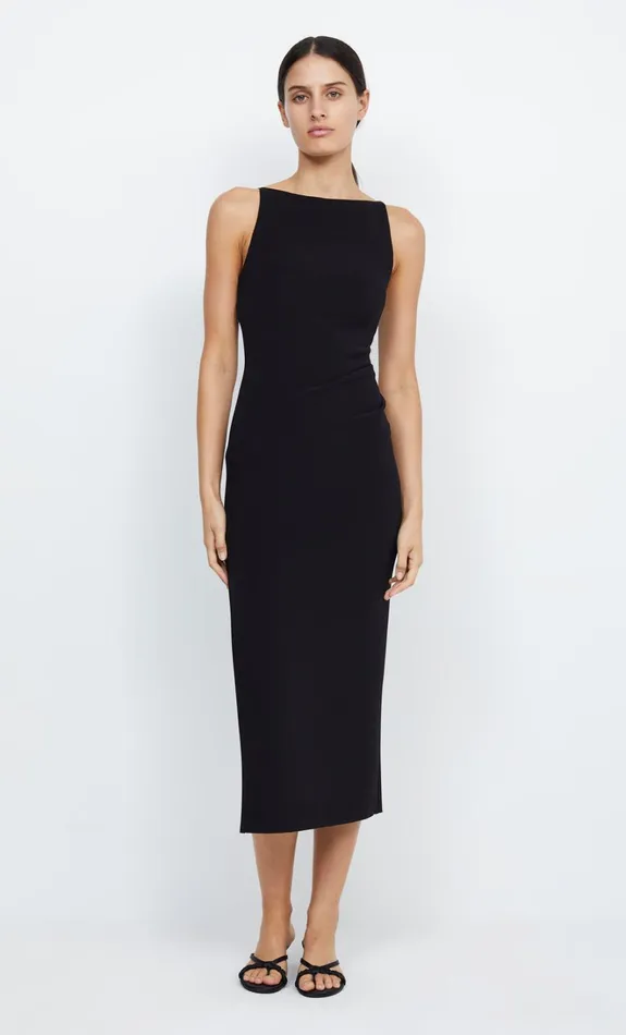 Women BE MINE TUCK DRESS 8211 BLACK Bec Bridge Bridesmaid Dresses