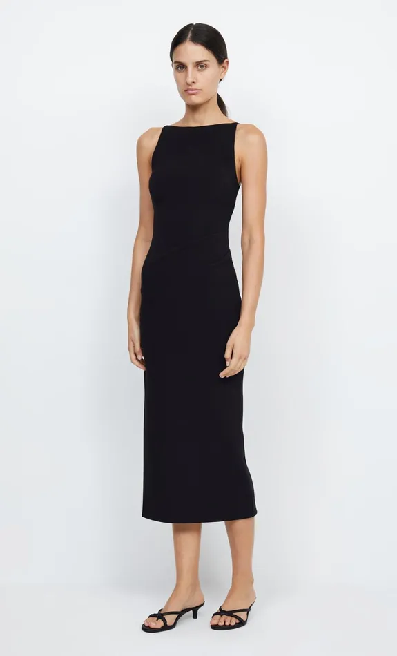 Women BE MINE TUCK DRESS 8211 BLACK Bec Bridge Bridesmaid Dresses
