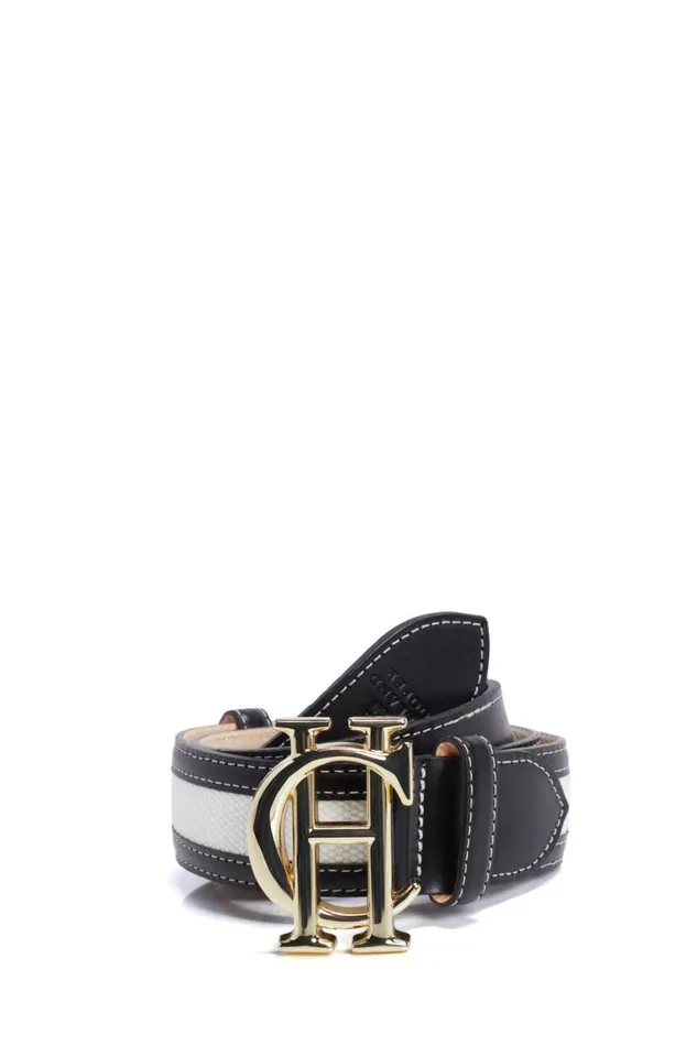 Women Belts Holland Cooper HC Classic Belt Black Canvas Women Belts Holland Cooper HC Classic Belt Black Canvas