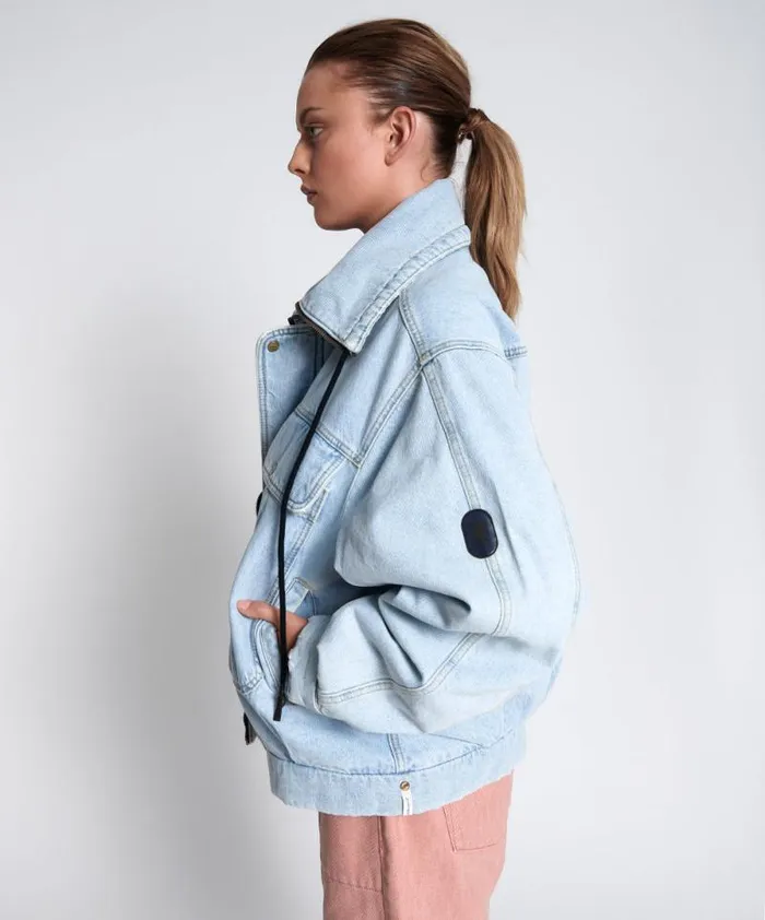 Women BEST BLUE DENIM PUFFA JACKET One Teaspoon Denim Jackets