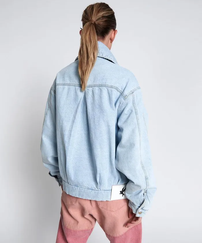 Women BEST BLUE DENIM PUFFA JACKET One Teaspoon Denim Jackets
