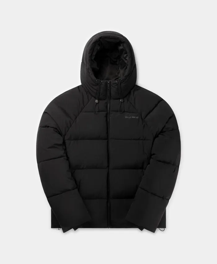 Women Black Relaxed Puffer Daily Paper Jackets