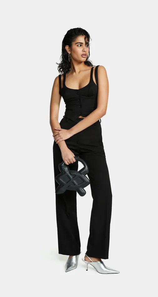 Women Black Rutna Pants Daily Paper Pants Women Black Rutna Pants Daily Paper Pants